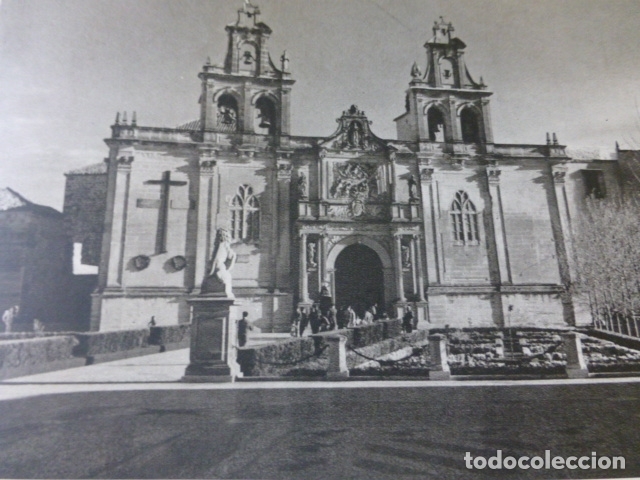 Coleccionismo: UBEDA JAEN IGLESIA DE SANTA MARIA ANTIGUA LAMINA HUECOGRABADO A&Ntilde;OS 50