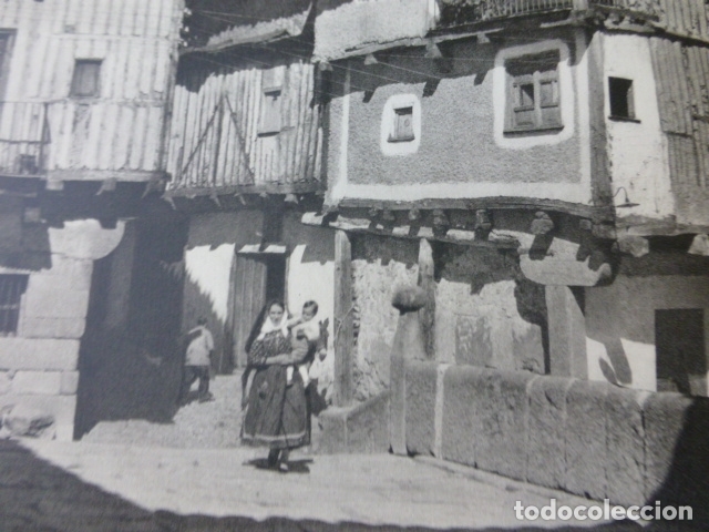 Coleccionismo: LA ALBERCA SALAMANCA PLAZA ANTIGUA LAMINA HUECOGRABADO A&Ntilde;OS 50