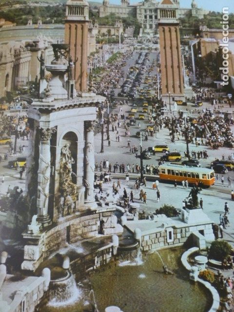 Coleccionismo: BARCELONA FERIA DE MUESTRAS ANTIGUA LAMINA HUECOGRABADO A&Ntilde;OS 50
