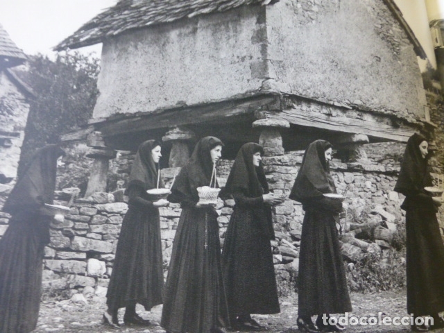 Coleccionismo: GARRALDA NAVARRA DEVOTAS ANTIGUA LAMINA HUECOGRABADO A&Ntilde;OS 50