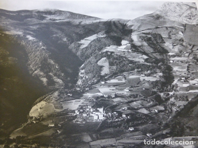 Collecting paper: VALLE DE REGIL GUIPUZCOA VISTA ANTIGUA LAMINA HUECOGRABADO A&Ntilde;OS 50