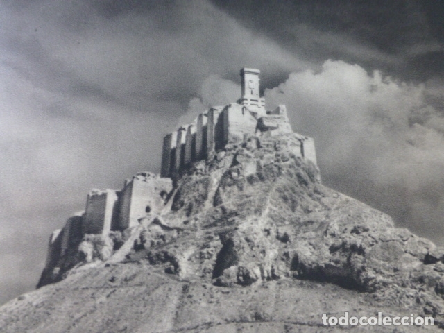 Collecting paper: MONTEAGUDO MURCIA CASTILLO ANTIGUA LAMINA HUECOGRABADO A&Ntilde;OS 50