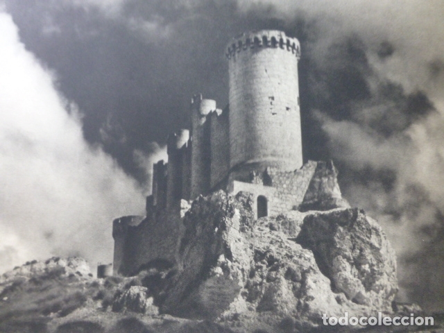 Collecting paper: PE&Ntilde;AFIEL VALLADOLID CASTILLO ANTIGUA LAMINA HUECOGRABADO A&Ntilde;OS 50