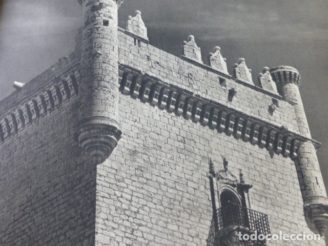 Collecting paper: BELMONTE DE CAMPOS VALLADOLID CASTILLO ANTIGUA LAMINA HUECOGRABADO A&Ntilde;OS 50