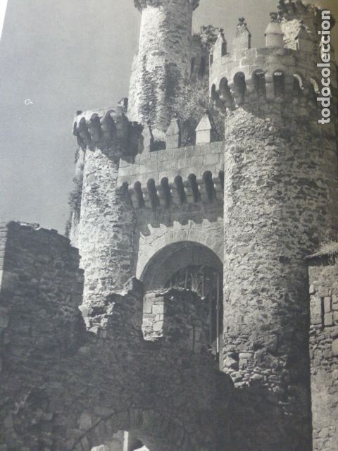 Collecting paper: PONFERRADA LEON CASTILLO ANTIGUA LAMINA HUECOGRABADO A&Ntilde;OS 50