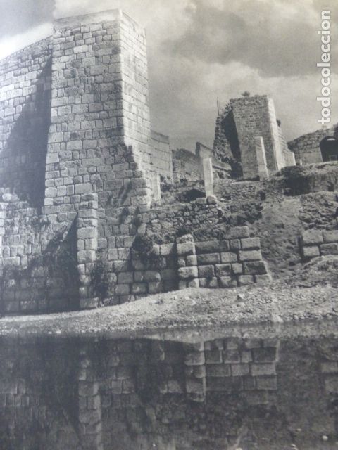 Coleccionismo: MERIDA BADAJOZ LA ALCAZABA ANTIGUA LAMINA HUECOGRABADO A&Ntilde;OS 50