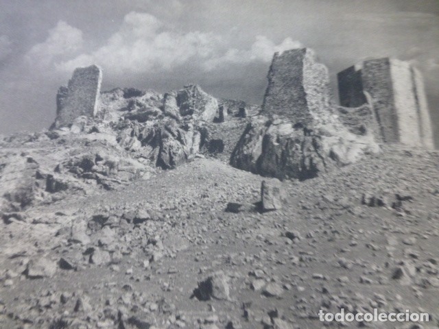Coleccionismo: MAGACELA BADAJOZ CASTILLO ANTIGUA LAMINA HUECOGRABADO A&Ntilde;OS 50