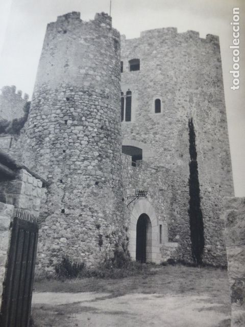 Collecting paper: LA ROCA BARCELONA CASTILLO ANTIGUA LAMINA HUECOGRABADO A&Ntilde;OS 50