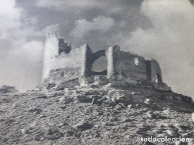 Collecting paper: MONTEAGUDO SORIA CASTILLOPUERTA ANTIGUA LAMINA HUECOGRABADO A&Ntilde;OS 50