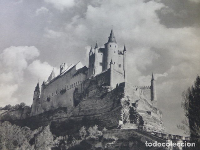 Collecting paper: SEGOVIA EL ALCAZAR ANTIGUA LAMINA HUECOGRABADO A&Ntilde;OS 50