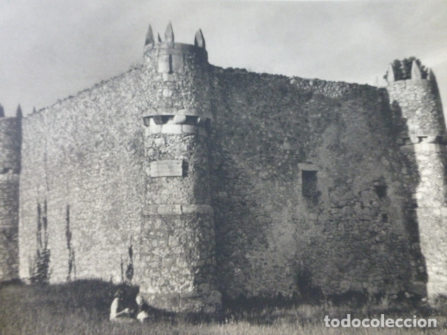 Collectionnisme: AG&Uuml;ERO CANTABRIA CASTILLO ANTIGUA LAMINA HUECOGRABADO A&Ntilde;OS 50