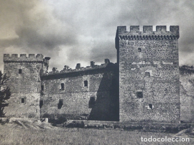 Collecting paper: SOTOPALACIOS BURGOS CASTILLO ANTIGUA LAMINA HUECOGRABADO A&Ntilde;OS 50