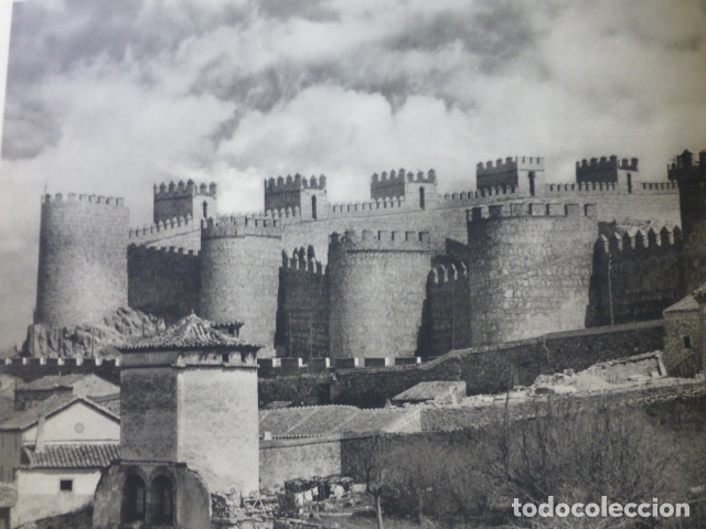 Collecting paper: AVILA MURALLAS ANTIGUA LAMINA HUECOGRABADO A&Ntilde;OS 50