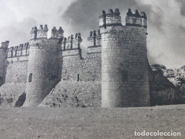 Collecting paper: NOV&Eacute;S TOLEDO CASTILLO ANTIGUA LAMINA HUECOGRABADO A&Ntilde;OS 50