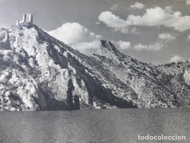 Coleccionismo: ANGUIX GUADALAJARA CASTILLO ANTIGUA LAMINA HUECOGRABADO A&Ntilde;OS 50