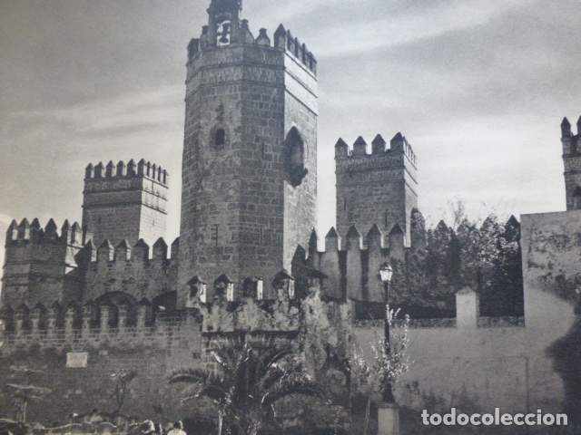 Sammelleidenschaft Papier: PUERTO DE SANTA MARIA CADIZ CASTILLO ANTIGUA LAMINA HUECOGRABADO A&Ntilde;OS 50