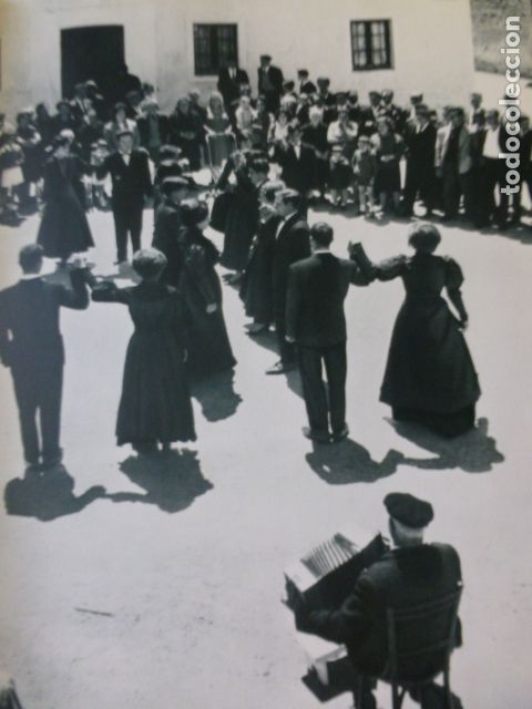 Collezionismo: VILLALCAZAR DE SIRGA PALENCIA BAILE POPULAR ANTIGUA LAMINA A&Ntilde;OS 50