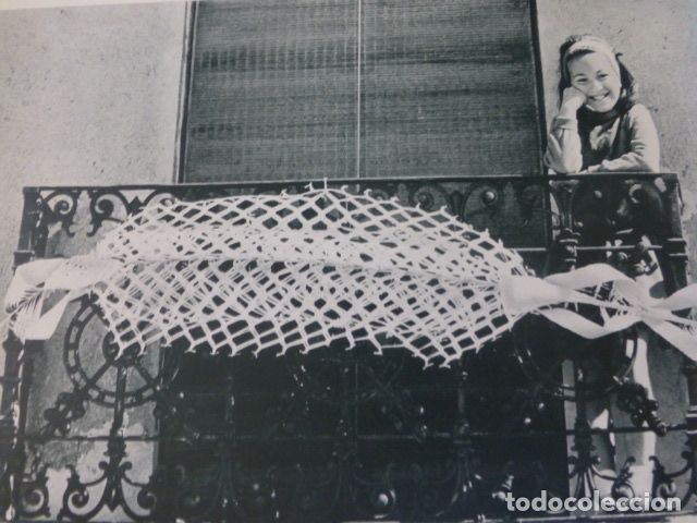 Colecionismo: CARRION DE CALATRAVA CIUDAD REAL BALCON EN DOMINGO DE RAMOS ANTIGUA LAMINA A&Ntilde;OS 60