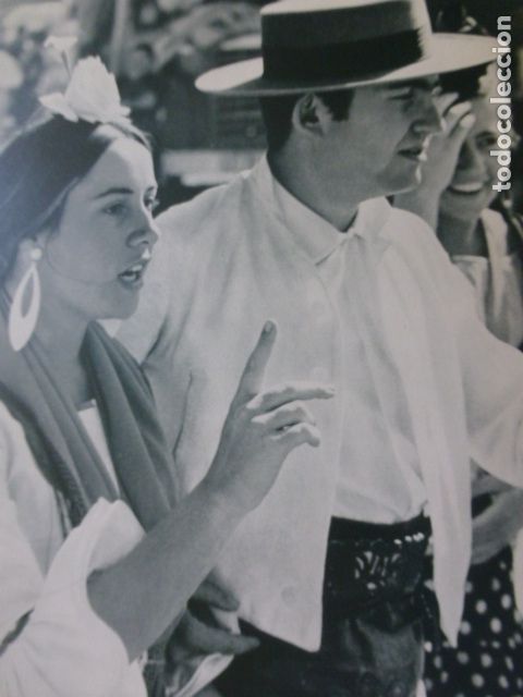 Coleccionismo: ALMONTE HUELVA ROMERIA DEL ROCIO ANTIGUA LAMINA A&Ntilde;OS 50