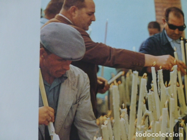 Coleccionismo: ALMONTE HUELVA ROMERIA DEL ROCIO ANTIGUA LAMINA A&Ntilde;OS 50