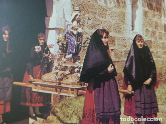 Coleccionismo: CARRASCOSA CUENCA PROCESION DE LA VIRGEN DEL CARRASCAL ANTIGUA LAMINA A&Ntilde;OS 50