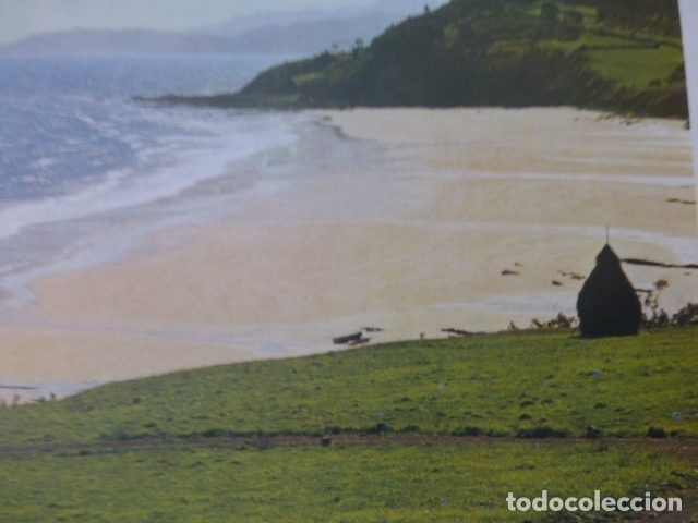 Coleccionismo: LASTRES ASTURIAS PLAYA ANTIGUA LAMINA A&Ntilde;OS 60