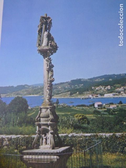 Colecionismo: HIO PONTEVEDRA CRUCEIRO CON VISTAS ANTIGUA LAMINA A&Ntilde;OS 60