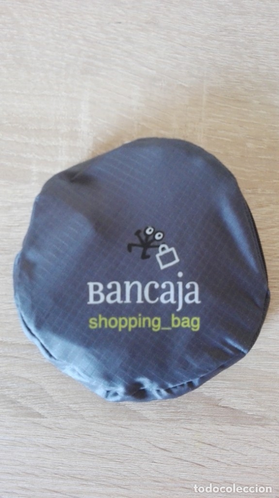 Coleccionismo: BOLSA COMPRA,SHOPPING BAG,GRIS OSCURO,CON CREMALLERA.BANCAJA BANCAIXA A&Ntilde;O 2009.NUEVA