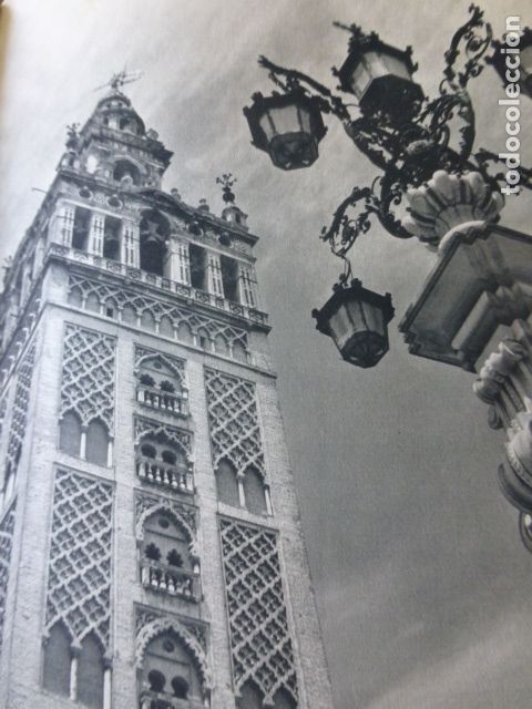 Collecting paper: SEVILLA LA GIRALDA ANTIGUA LAMINA HUECOGRABADO A&Ntilde;OS 40