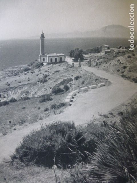 Sammelleidenschaft Papier: ALGECIRAS CADIZ FARO DE GETARES ANTIGUA LAMINA HUECOGRABADO A&Ntilde;OS 40
