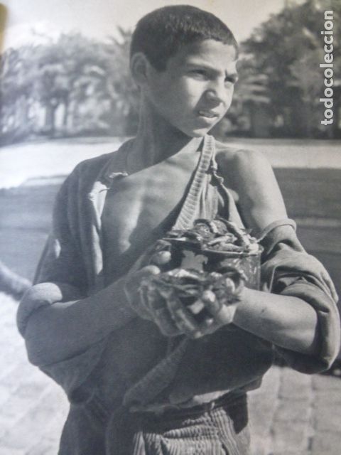 Sammelleidenschaft Papier: ALMERIA NI&Ntilde;O PESCADOR ANTIGUA LAMINA HUECOGRABADO A&Ntilde;OS 40