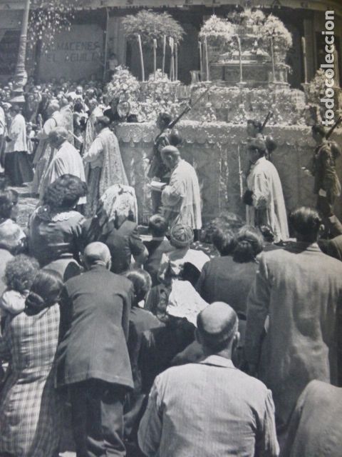 Sammelleidenschaft Papier: GRANADA PROCESION DEL CORPUS ANTIGUA LAMINA HUECOGRABADO A&Ntilde;OS 40
