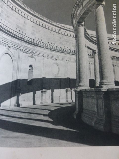 Collecting paper: GRANADA PALACIO DE CARLOS V ANTIGUA LAMINA HUECOGRABADO A&Ntilde;OS 40