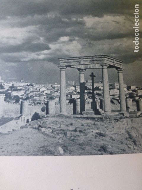 Collecting paper: AVILA CUATRO POSTES Y VISTA ANTIGUA LAMINA HUECOGRABADO A&Ntilde;OS 40