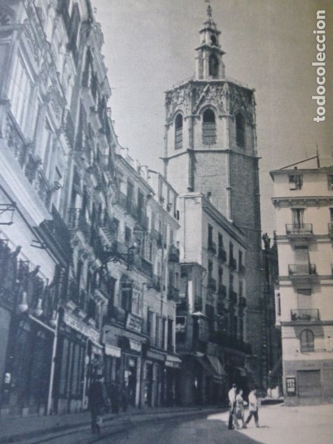 Coleccionismo: VALENCIA EL MILGUELETE ANTIGUA LAMINA HUECOGRABADO A&Ntilde;OS 40
