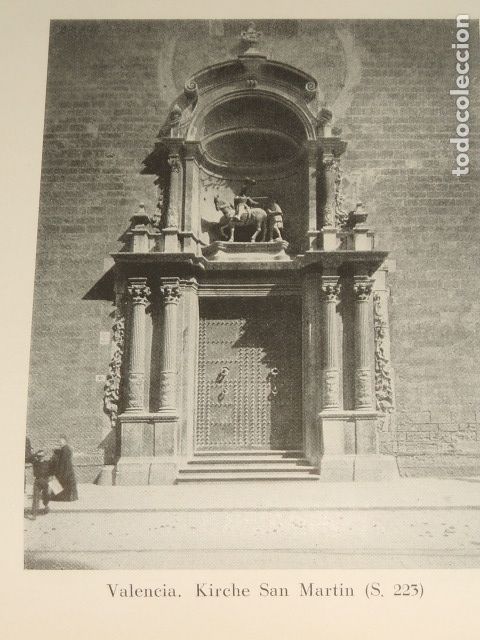 Coleccionismo: VALENCIA IGLESIA DE SAN MARTIN ANTIGUA LAMINA HUECOGRABADO 1929