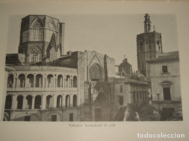 Coleccionismo: VALENCIA LA CATEDRAL ANTIGUA LAMINA HUECOGRABADO 1929