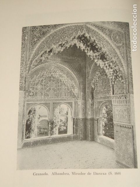 Collezionismo: GRANADA LA ALHAMBRA ANTIGUA LAMINA HUECOGRABADO 1929