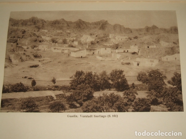 Collecting paper: GUADIX GRANADA BARRIO DE SANTIAGO ANTIGUA LAMINA HUECOGRABADO 1929