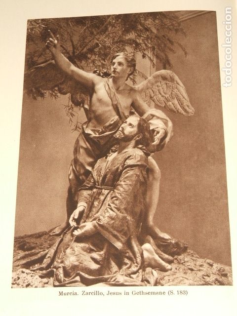 Collezionismo: MURCIA PASO JESUS EN EL HUERTO ANTIGUA LAMINA HUECOGRABADO 1929