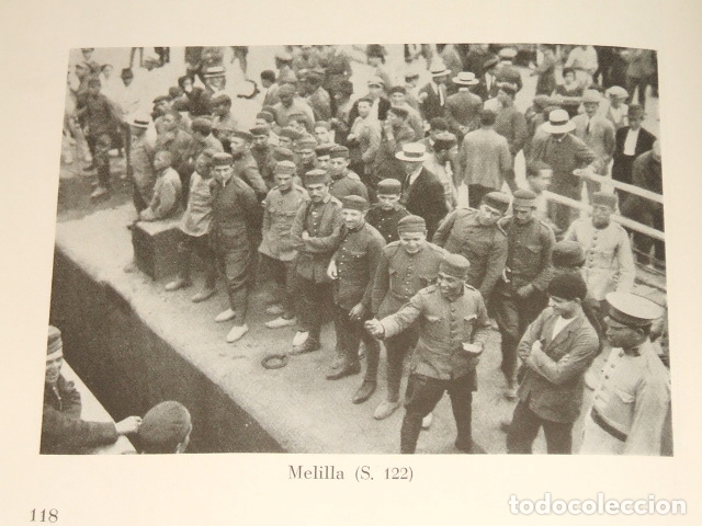 Collecting paper: MELILLA MILITARES ANTIGUA LAMINA HUECOGRABADO 1929