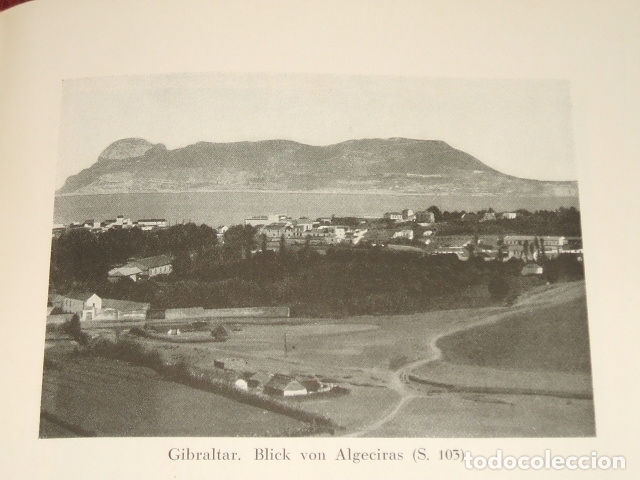 Collecting paper: GIBRALTAR VISTA DESDE ALGECIRAS ANTIGUA LAMINA HUECOGRABADO 1929