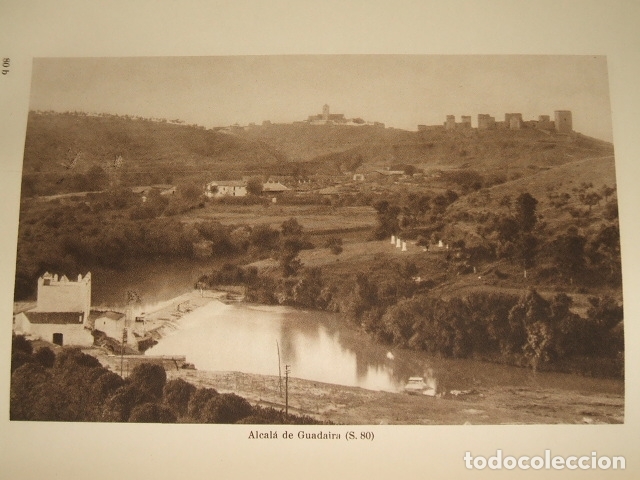Collecting paper: ALCALA DE GUADAIRA SEVILLA VISTA ANTIGUA LAMINA HUECOGRABADO 1929