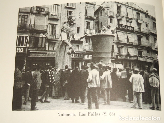 Collecting paper: VALENCA LAS FALLAS ANTIGUA LAMINA HUECOGRABADO 1929