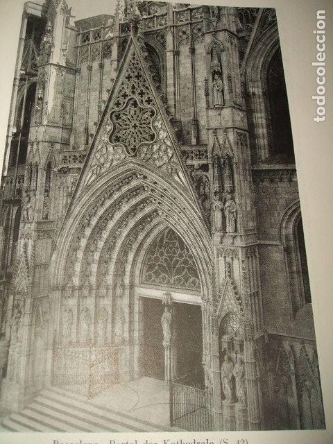 Collecting paper: BARCELONA LA CATEDRAL ANTIGUA LAMINA HUECOGRABADO 1929