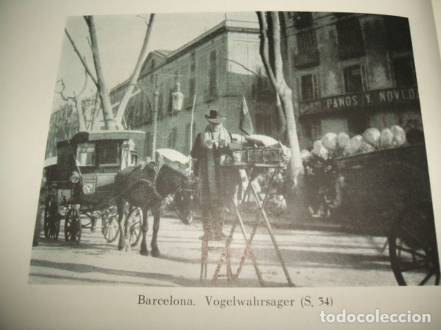 Collecting paper: BARCELONA VENDEDOR AMBULANTE ANTIGUA LAMINA HUECOGRABADO 1929
