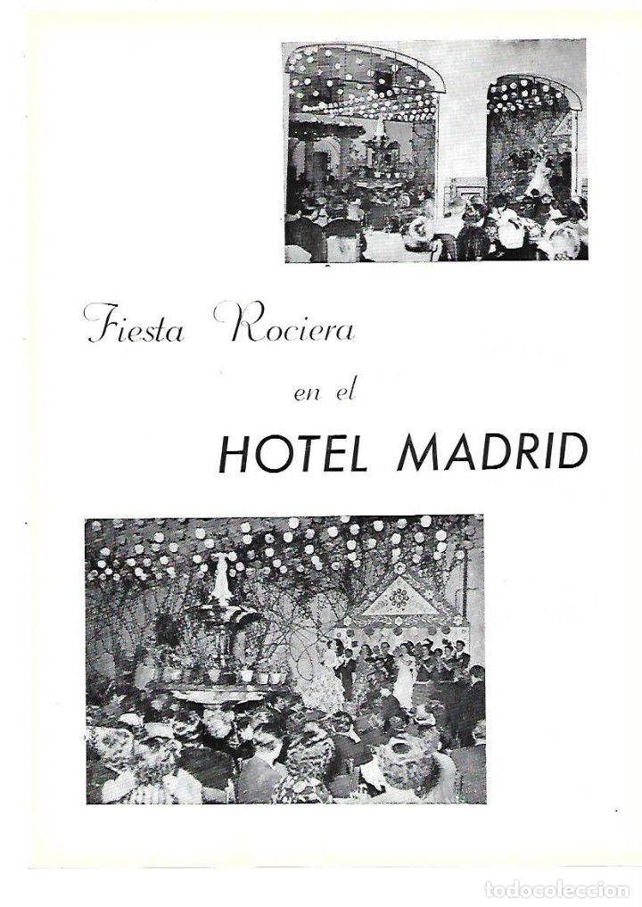 Collecting paper: A&Ntilde;O 1954 RECORTE PRENSA SEVILLA FIESTA ROCIERA EN EL HOTEL MADRID