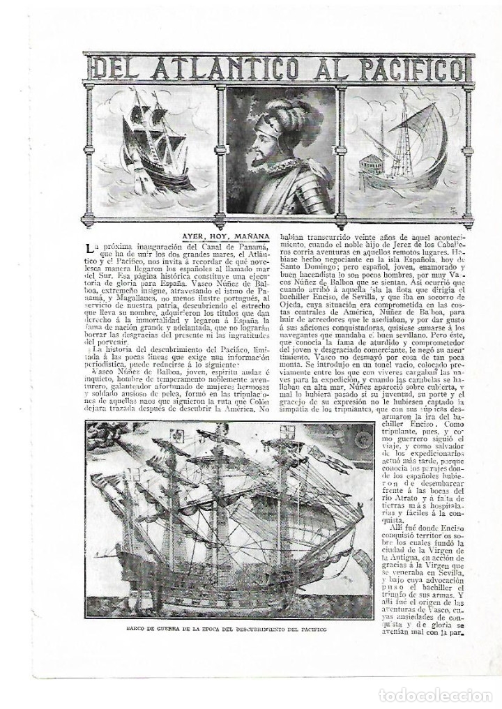 Sammelleidenschaft Papier: A&Ntilde;O 1914  NAVEGACION  ATLANTICO AL PACIFICO CANAL DE PANAMA  PRESA LAGO GATUM TRANSATLANTICO BARCO
