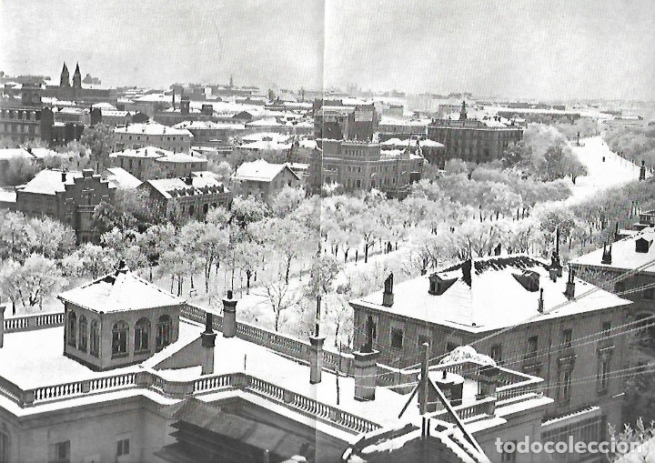 Collecting paper: A&Ntilde;O 1914 RECORTE PRENSA FOTOS ANTIGUAS PRIMERA NEVADA DEL A&Ntilde;O MADRID VISTA PANORAMICA LA CASTELLANA