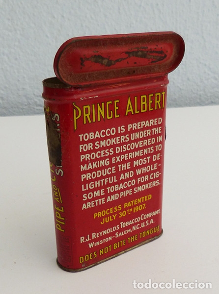 Coleccionismo: Caja de lata para tabaco Prince Albert - Foto 2